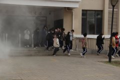 我院举办校园消防应急疏散逃生演练